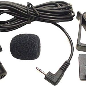 3.5mm Microphone External Mic Compatible for ATOTO A6,A6 Pro,Kenwood DMX125,DMX4707S,DMX706S,DMX7704S,DDX396, DMX7705S,JVC KW-V21BT KW-V51BT KW-V620BT KW-V820BT Car Vehicle Audio Stereo Radio GPS DVD