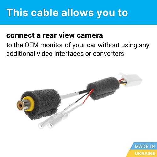 Germes Lab. Car Backup Reverse Rear View Camera Connection Cable Compatible with 2, 3, 5, 6, CX-5, CX-7, CX-9 NB1