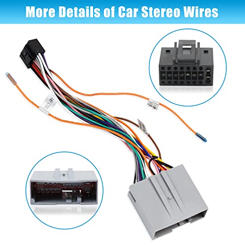 Aftermarket Radio Wiring Harness Connector Adapter Replacement for Ford/F-150/F-250/-F350 Escape Expedition Lincoln Mercury Car Stereo Wire Cable