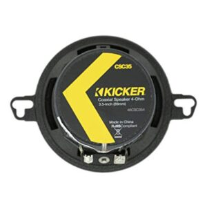 Kicker CSC354, CS Series 3.5" 2 Way Coaxial Car Speakers (46CSC354)