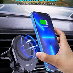 Magnetic Wireless 15W Max Car Charger and Mag-Safe Mount Hold for iPhone 12/13/ 14/Mini/pro/pro max Air Vent NewQ