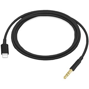 iphone aux cord for car, [apple mfi certified] 3.3ft lightning to 3.5mm aux audio auxiliary cable,home stereo, speaker, headphone compatible with iphone 13/12/11/xs/xr/x/8/7/ipad (black)