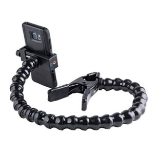 modularhose assistive technology phone holder with heavy-duty spring clamp (opens to 2″), 24 inch arm