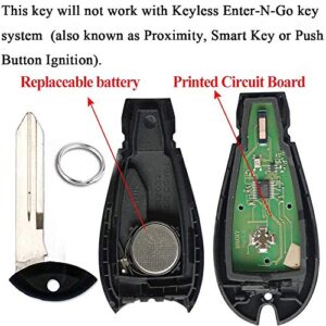 BESTHA for 2008-2015 Chrysler Town and Country 2008-2014 Dodge Grand Caravan Keyless Entry Remote Key Fob Replacement M3N5WY783X IYZ-C01C