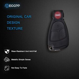 ECCPP IYZ 3312 Uncut Keyless Entry Remote Control Car Key Fob SHELL CASE Replacement for Mercedes-Benz C280 C350 CLK350 E350 S350 CLK500 G500 S600 SL500 IYZ 3312 (Pack of 1)