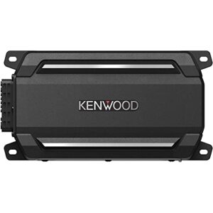 kenwood kac-m5024bt compact 4-channel 600 watt car amplifier with bluetooth streaming. built for marine, atv and powersport applications. waterproof, dustproof, rust proof and vibration proof