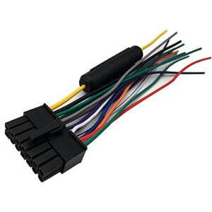 aokus dual new wire harness 14 pins for xvm279bt, dm620n