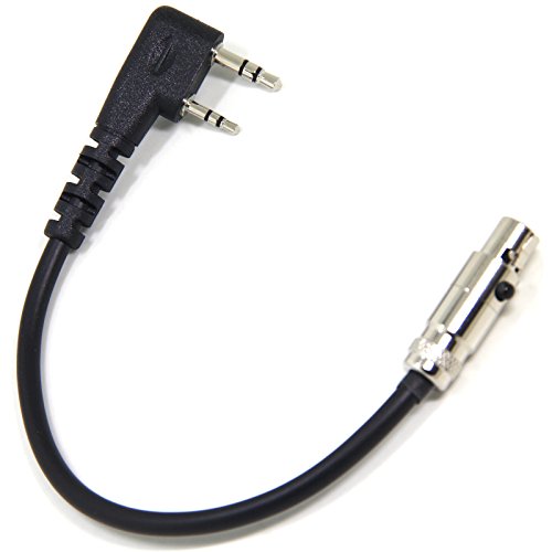 Ancable 2-Pin Handheld Radio Jumper Cable Adapter to Car Harness for Kenwood HYT Relm