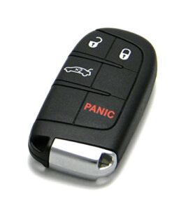 mopar 4-button with trunk release smart proximity key keyless entry remote fob compatible with chrysler 200 (fcc id: m3m-40821302 / p/n: 68155686)