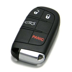 Mopar 4-Button with Trunk Release Smart Proximity Key Keyless Entry Remote Fob Compatible With Chrysler 200 (FCC ID: M3M-40821302 / P/N: 68155686)