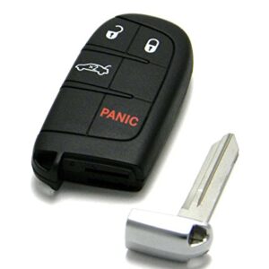 Mopar 4-Button with Trunk Release Smart Proximity Key Keyless Entry Remote Fob Compatible With Chrysler 200 (FCC ID: M3M-40821302 / P/N: 68155686)