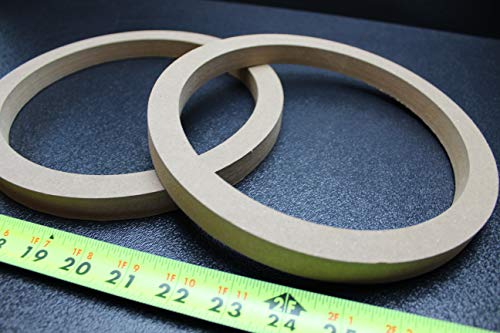 2 MDF Speaker Ring Spacer 8 INCH Wood 3/4 Thick Fiberglass Box ENCLOSE RING-8R