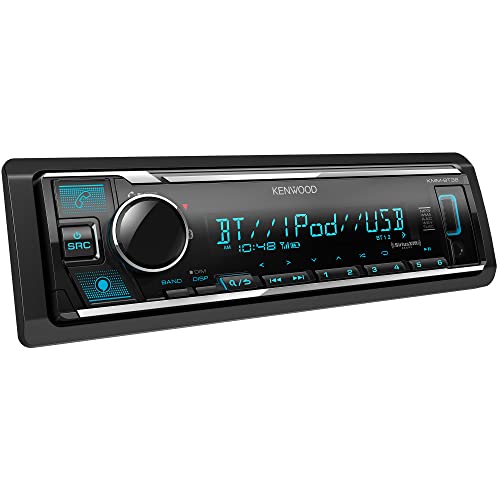 KENWOOD KMM-BT38 Bluetooth Car Stereo with USB Port, AM/FM Radio, MP3 Player, Multi Color LCD, Detachable Face, Built in Amazon Alexa, Compatible with SiriusXM Tuner