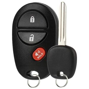 keyless entry remote fob + ignition key (fits toyota gq43vt20t 4d-67)