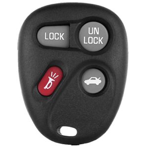 eccpp 1x key fob case replacement for chevy express 1500/2500/ 3500 for malibu for blazer for gmc for savana 1500 2500 3500 for cadillac for deville for eldorado for buick for riviera koblear1xt