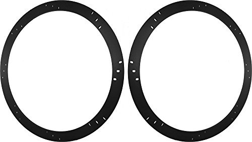 8" Subwoofer Speaker Spacers Depth Extender Extending Rings - 1/4" thick - ID: 7 1/8" OD: 8 7/8" - 1 Pair - SSK8 - Stackable - Perfect For Framing Fiberglass Enclosures