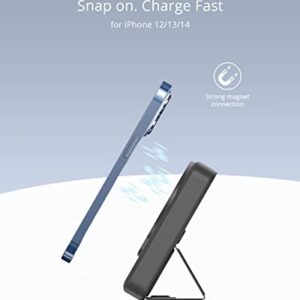 iCharge® Magnetic Wireless Power Bank - Mag-Safe Battery Portable Charger & USB-C 22.5W with Foldable Stand Compatible with iPhone 14/13/12/Pro/Pro Max/Mini Battery Pack, 10,000mAh Fast Charging