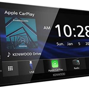 Kenwood DMX47S 6.8" Capacitive Touch Screen Digital Multimedia Receiver with Apple CarPlay & Android Auto (Does not Play CDs)