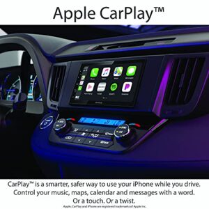 Kenwood DMX47S 6.8" Capacitive Touch Screen Digital Multimedia Receiver with Apple CarPlay & Android Auto (Does not Play CDs)