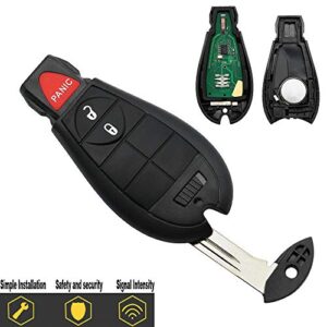 Paddsun Key Fob Keyless Entry Remote 56046953 Replacement for 2013-2018 Ram 1500 2500 3500,2014-2018 Cherokee