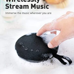 Fosi Audio B2 Bluetooth Shower Speaker, IPX7 Waterproof Bluetooth Speaker with 24H Playtime, Supports TWS Stereo Sound Mode, Portable Speakers Bluetooth Wireless for Outdoor, Hiking, Camping, Boating