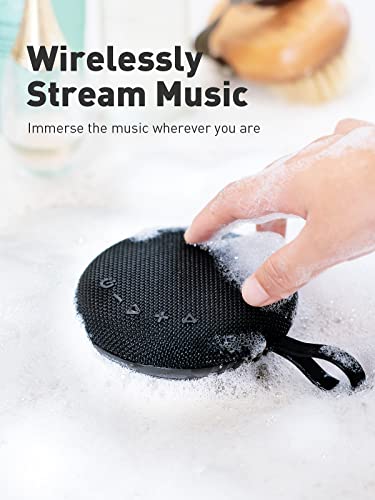 Fosi Audio B2 Bluetooth Shower Speaker, IPX7 Waterproof Bluetooth Speaker with 24H Playtime, Supports TWS Stereo Sound Mode, Portable Speakers Bluetooth Wireless for Outdoor, Hiking, Camping, Boating