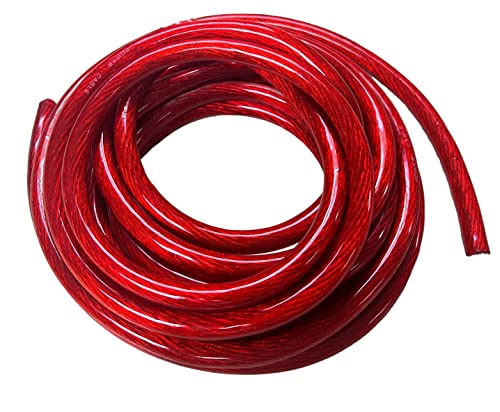 IMC Audio 1/0 Gauge CCA Power Red Wire Cable (15ft Red) Battery Cable Wire, Automotive, Car Audio Speaker Home Stereo System, RV Trailer, Amp Wiring 0 Guage Power Wire Cable 0 Car Audio