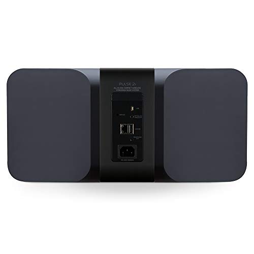 Bluesound Pulse 2i Wireless Multi-Room Smart Speaker with Bluetooth - Black - Compatible with Alexa and Siri