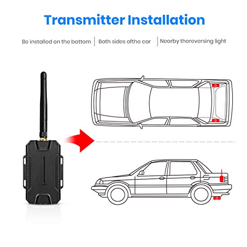 AUTO-VOX T1400 Upgrade Wireless Backup Camera for Car/Trucks, No Wiring, No Interference, OEM Look Rear View Mirror Camera Monitor with IP 68 Waterproof Super Night Vision Back Up Camera