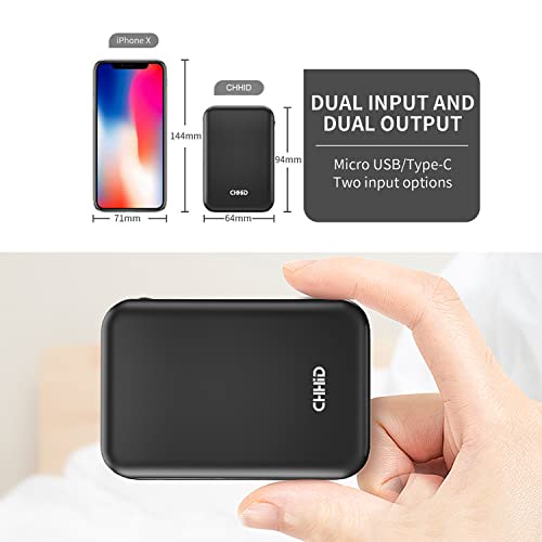 Pocket Size Power Bank 10000mah for Heated Vest,5V 2A Heated Jacket Battery Pack,LED Display Portable Charger with Dual USB,External Battery Phone Chager for iPhone,Android etc.