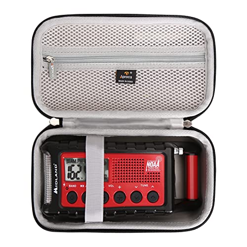 Aproca Hard Travel Storage Case, for Midland ER310 / ER300 / ER210 Emergency Crank Weather AM/FM Radio