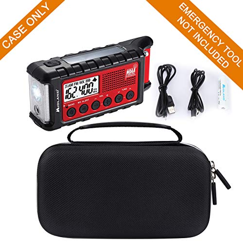 Aproca Hard Travel Storage Case, for Midland ER310 / ER300 / ER210 Emergency Crank Weather AM/FM Radio