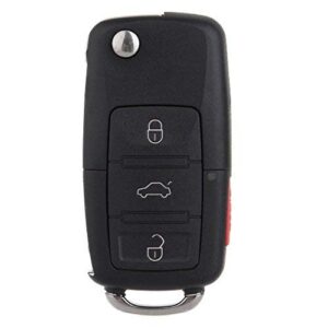 eccpp keyless entry remote key fob for volkswagen beetle golf jetta passat 315mhz uncut 4 button hlo1j0959753am hlo1j0959753dc nbg735868t (pack of 1)