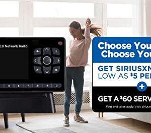 SiriusXM Onyx EZR Satellite Radio with Home Kit, Enjoy SiriusXM on your Home Stereo or Powered Speakers for as Low as $5/month + $60 Service Card with Activation