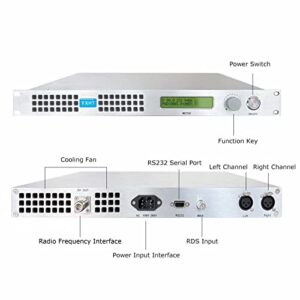 FCC Certified FM Transmitter for Church 50W Broadcast Transmitter with Cable and Antenna FCC ID is 2A6BQ-YXHT