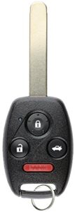 keylessoption keyless entry remote control uncut car ignition key fob replacement for kr55wk49308