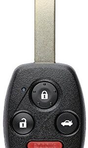 KeylessOption Keyless Entry Remote Control Uncut Car Ignition Key Fob Replacement for KR55WK49308