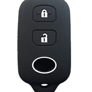 Rpkey Silicone Keyless Entry Remote Control Key Fob Cover Case protector Replacement Fit For Scion xA xB Toyota Celica Echo FJ Cruiser Highlander Prius RAV4 Tacoma Tundra Yaris HYQ12BBX HYQ12BAN