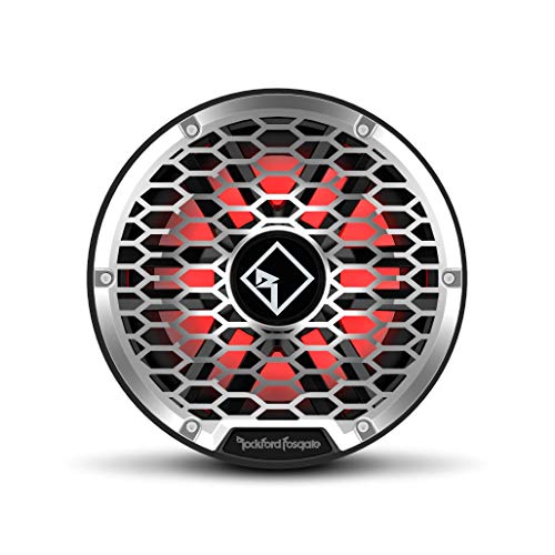 Rockford Fosgate M2D4-10IB Color Optix 10" DVC 4-Ohm Infinite Baffle Multicolor LED Lighted Marine Subwoofer - Black/Stainless