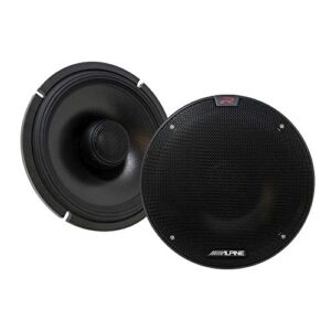alpine r-s65.2 r-series 6 1/2-inch coaxial 2-way speakers (pair)
