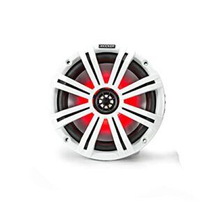 KICKER 8" White Marine LED Speakers - 1-Pair of OEM Replacement Speakers