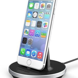 Encased iPhone 7 Charger Dock, Fast Charge Desktop Charging Stand (case Compatible) DockMate² MFI Certified Lightning Charger (Fully Adjustable Design) Aluminum/Black iPhone 8