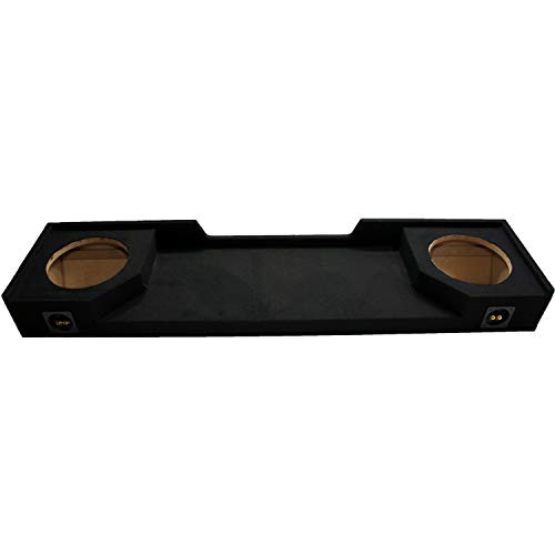 Compatible with Chevy C/K Silverado or GMC Sierra Full Size Extended Cab Truck 1988-1998 Dual 10" Subwoofer Sub Box Speaker Enclosure