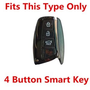 Rpkey Silicone Keyless Entry Remote Control Key Fob Cover Case protector Replacement Fit For 2015 2016 Hyundai Genesis 2013 2014 2015 Santa Fe 2014 2015 Equus 2015 Azera SY5DMFNA04(Violet)