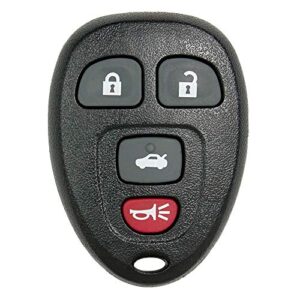 keyless2go replacement for new keyless entry remote car key fob for select malibu cobalt lacrosse grand prix g5 g6 models that use 15252034 kobgt04a remote
