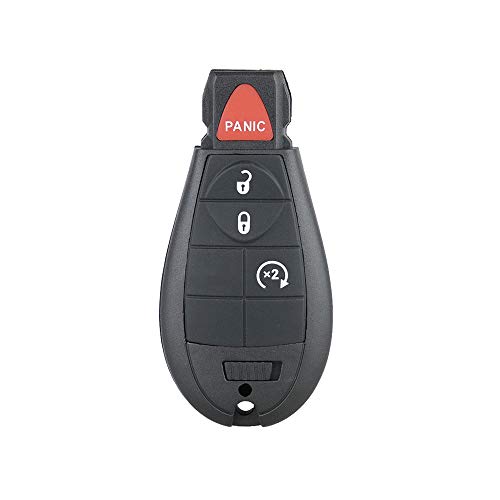 Aupoko GQ4-53T 4 Buttons Keyless Entry Remote Key Fob, Replace# 56046955,56046955AG, 56046955AA, 56046955AB, Replacement for Dodge 2013-2018 Ram 1500 2500 3500