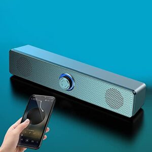 megccr bluetooth small speaker subwoofer, built-in bluetooth 5.0 chip, immersive sound experience, dual speakers, laptop multimedia can be wired or bluetooth mode for outdoor wireless use