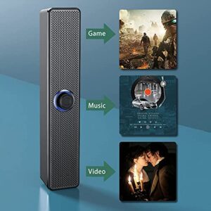 MEGCCR Bluetooth Small Speaker Subwoofer, Built-in Bluetooth 5.0 Chip, Immersive Sound Experience, Dual Speakers, Laptop Multimedia Can Be Wired or Bluetooth Mode for Outdoor Wireless Use