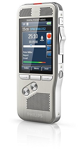 Philips DPM-8000 Professional Digital Pocket Memo with Cradle and Speechexec Pro Software