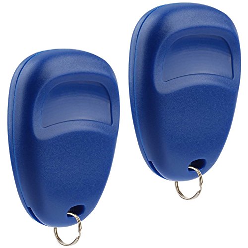 Key Fob Keyless Entry Remote fits Buick Rainier/Chevy Trailblazer/GMC Envoy/Isuzu Ascender/Oldsmobile Bravada (15008008 15008009 Blue), Set of 2